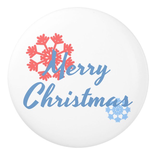 Pomo De Cerámica Feliz Navidad (Anverso)