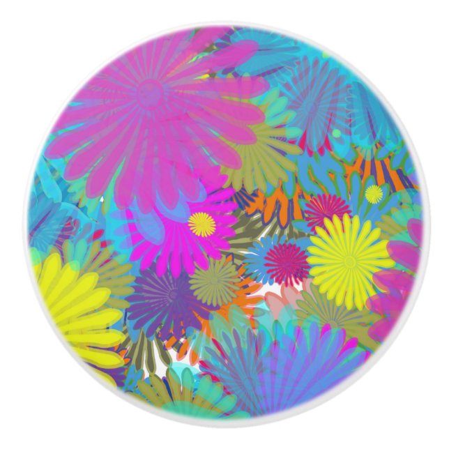 Pomo De Cerámica Festival Daisy (Anverso)