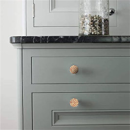 Pomo De Cerámica Fiesta Diversión Rojo Chile Patrón