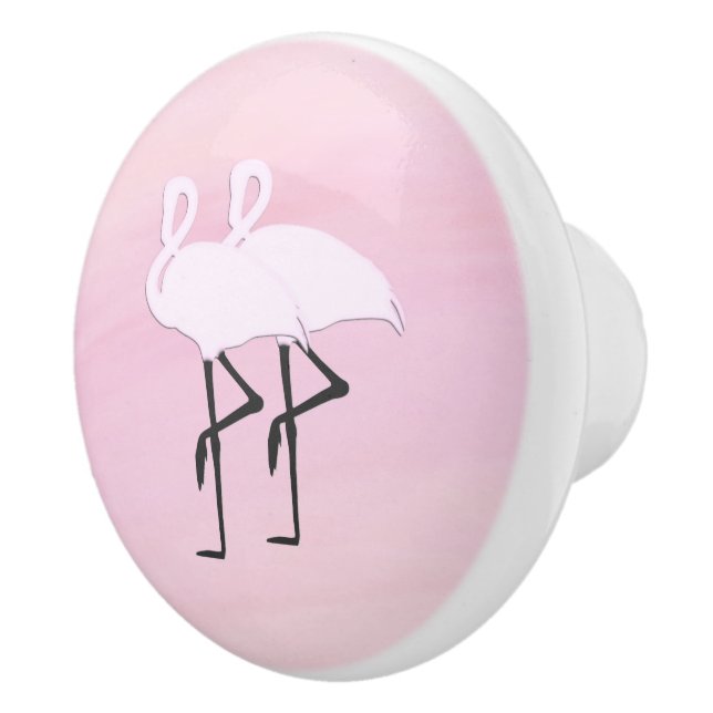 Pomo De Cerámica Flamencos rosados (Derecha)