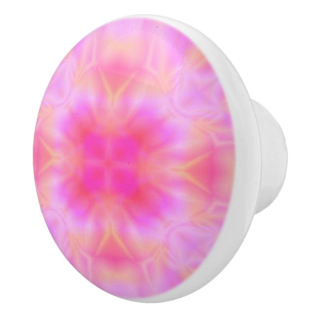Pomo De Cerámica Flare rosa (Derecha)