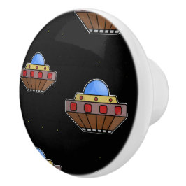 Pomo De Cerámica Flaufo en negro espacial