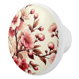Pomo De Cerámica Flor de Cerezo