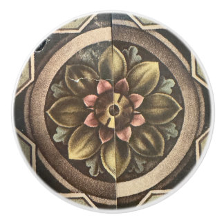Pomo De Cerámica Flor de papel tapiz de Victoria