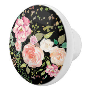 Pomo De Cerámica flor de primavera