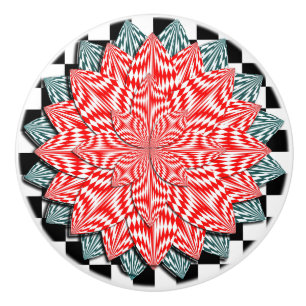 Pomo De Cerámica Flor digital por Kenneth Yoncich