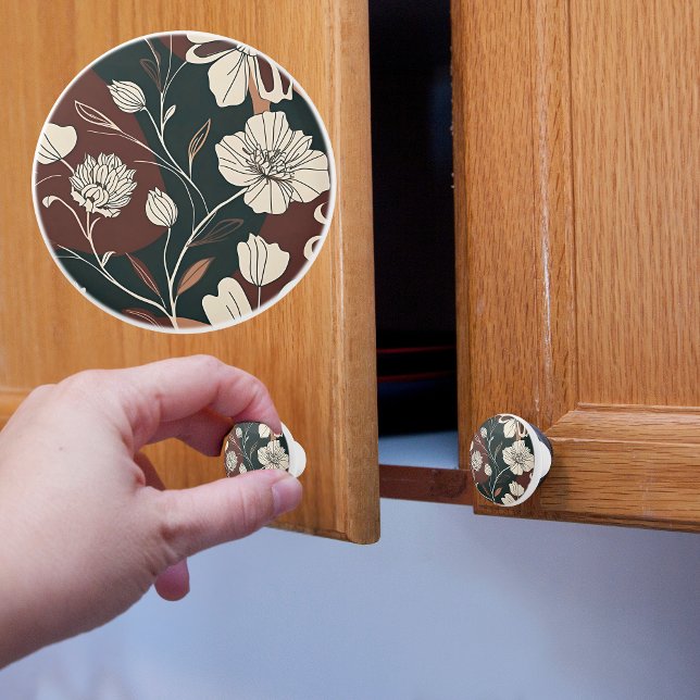 Pomo De Cerámica Floraciones de Noir de Otoño (Subido por el creador)