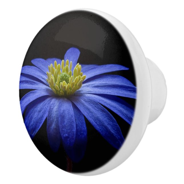 Pomo de cerámica floral (Derecha)