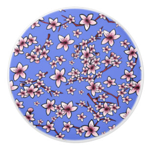 Pomo De Cerámica Florecimiento de cerezos en KiniArt