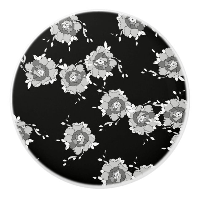 Pomo De Cerámica flores (Anverso)