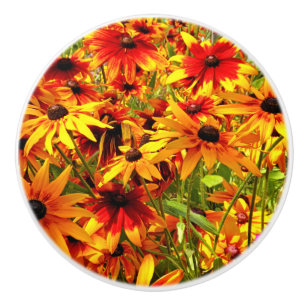 POMO DE CERÁMICA FLORES DE RUDBECKIA