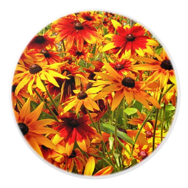 POMO DE CERÁMICA FLORES DE RUDBECKIA (Anverso)