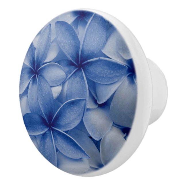 Pomo De Cerámica Flores de zafiro y Azure (Derecha)