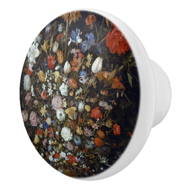 Pomo De Cerámica Flores en un barco de madera Jan Brueghel el ancia (Derecha)