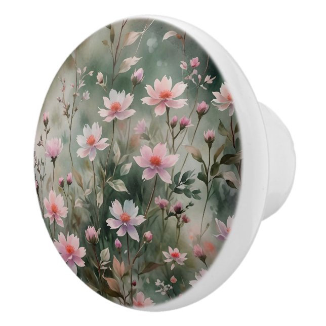 Pomo De Cerámica Flores silvestres de bonito (Derecha)