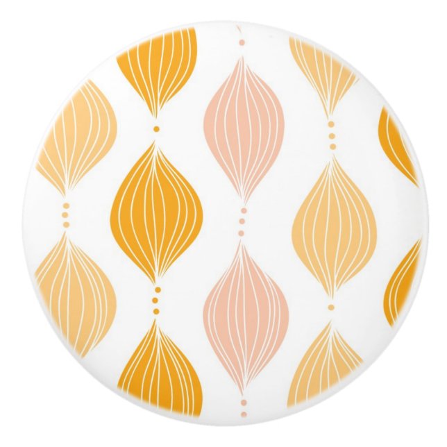 Pomo De Cerámica Fondo abstracto del patrón oro (Anverso)