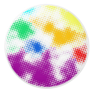 Pomo De Cerámica Fondo colorido de semitono al azar