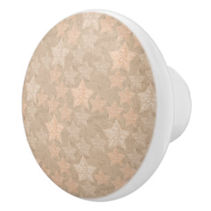 Pomo De Cerámica Fondo de arte de moda con estrellas.