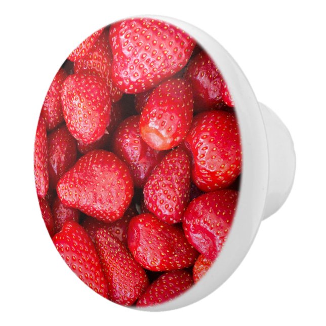 Pomo De Cerámica Fondo de fresas (Derecha)