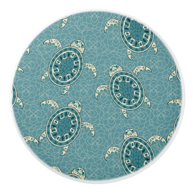 Pomo De Cerámica fondo de las tortugas (Anverso)