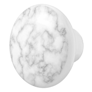 Pomo De Cerámica Fondo de Piedra de mármol blanco gris