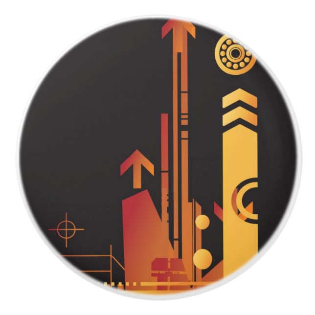 Pomo De Cerámica Fondo de semitono técnico 2 (Anverso)