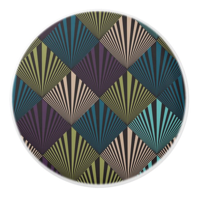 Pomo De Cerámica Fondo del arte pop (Anverso)