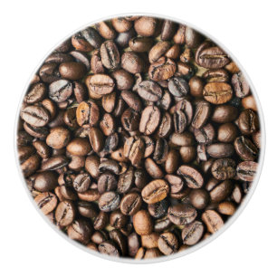 Pomo De Cerámica Fondo del grano de café de Brown