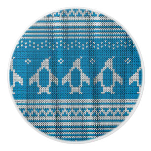 Pomo De Cerámica Fondo hecho punto azul