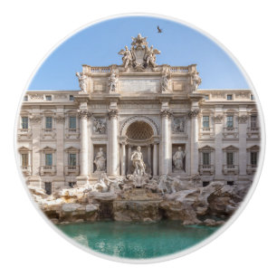 Pomo De Cerámica Fontana de Trevi a primera hora de la mañana - Rom