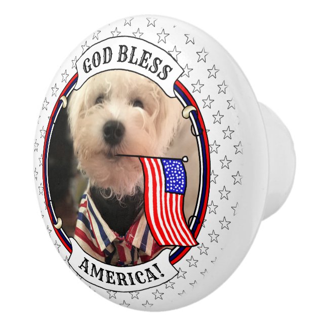 Pomo De Cerámica Fotografía de personalizado Marco Estados Unidos B (Derecha)