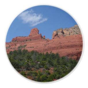 Pomo De Cerámica Fotografía de Steamboat Rock en Sedona Arizona