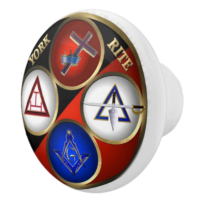 Pomo De Cerámica Freemason (Derecha)