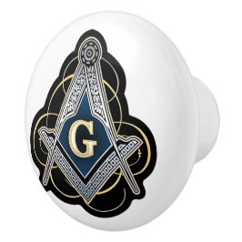Pomo De Cerámica Freemason