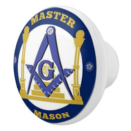 Pomo De Cerámica Freemason