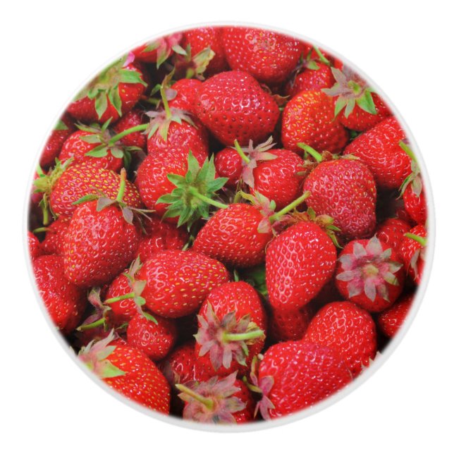 Pomo De Cerámica Fresas (Anverso)