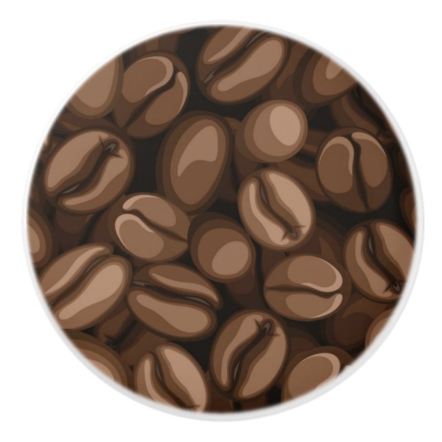 Pomo De Cerámica Frijoles para café (Anverso)