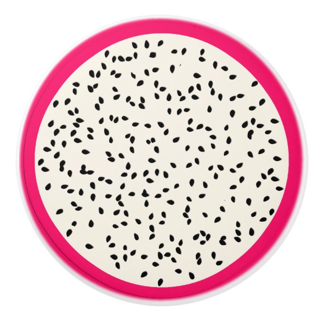 Pomo De Cerámica Fruta de dragón/Frutas estilizadas (Anverso)