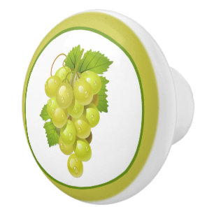 Pomo De Cerámica Fruta de los amantes de la uva