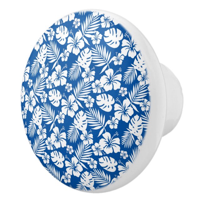 Pomo De Cerámica Gabinete de flores tropicales - Tableros (Derecha)