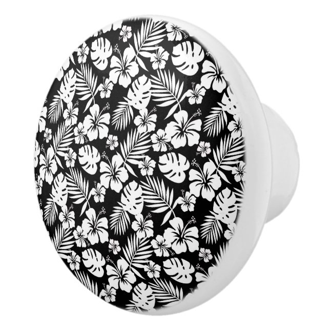 Pomo De Cerámica Gabinete de flores tropicales - Tableros (Derecha)