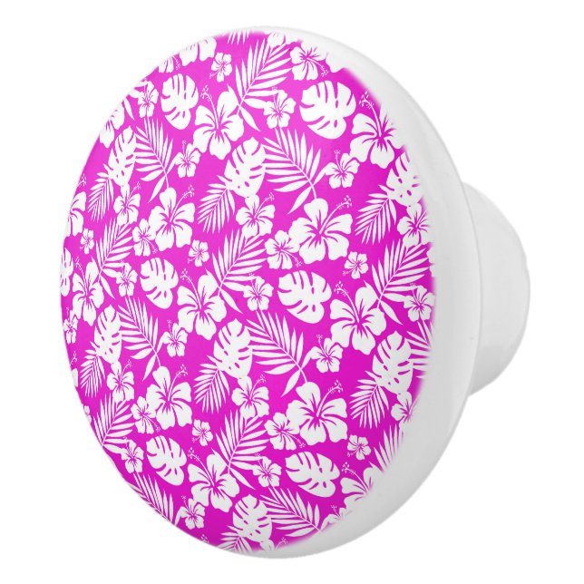 Pomo De Cerámica Gabinete de flores tropicales - Tableros (Derecha)