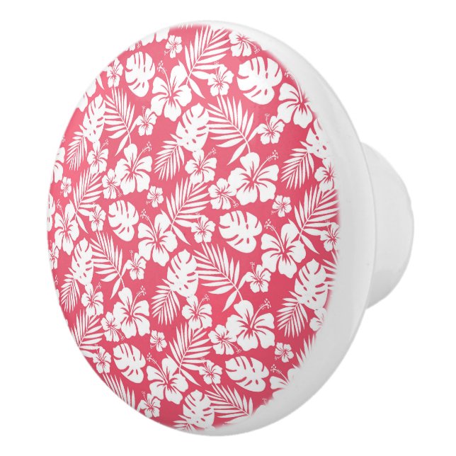 Pomo De Cerámica Gabinete de flores tropicales - Tableros (Derecha)