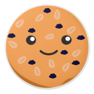 Pomo De Cerámica Galleta de avena y pasas linda