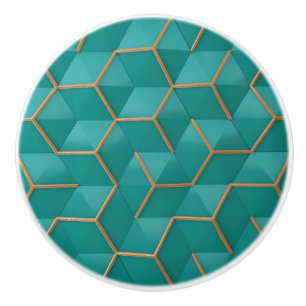 Pomo De Cerámica geométrico