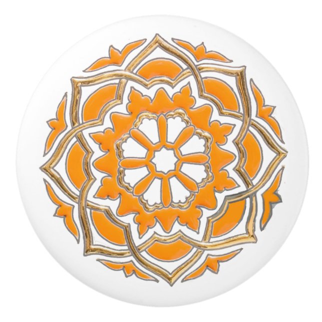 Pomo De Cerámica Geométrico Moderno (Anverso)