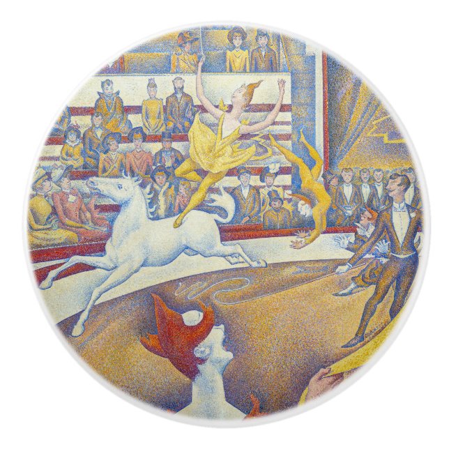 Pomo De Cerámica Georges Seurat - El circo (Anverso)