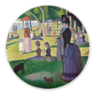 Pomo De Cerámica Georges Seurat - Un domingo en La Grande Jatte