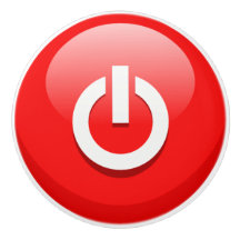 Gigante Botón de encendido rojo