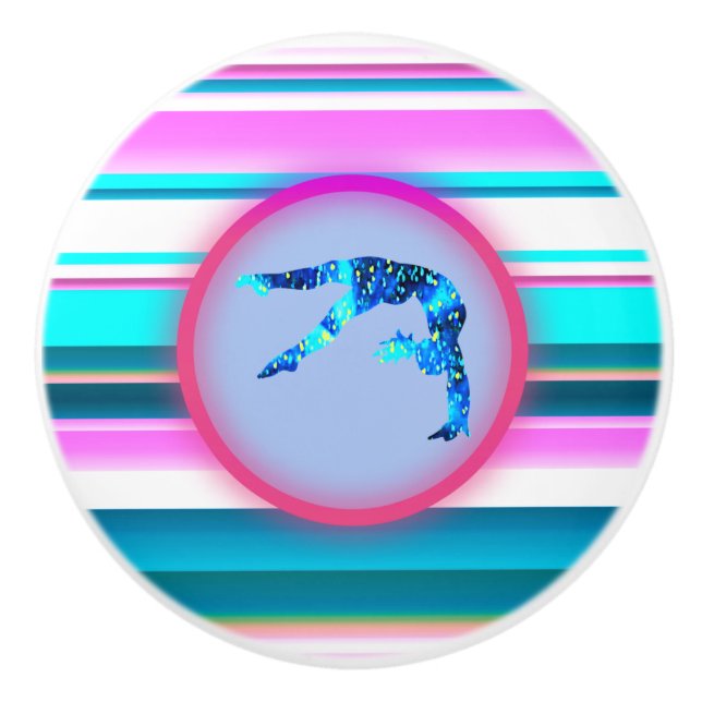 Pomo De Cerámica Gimnasia chica, Tumblores de potencia, manantial (Anverso)